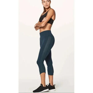Lululemon Leggings Women’s 6 Ready Set Go Crop in Submarine